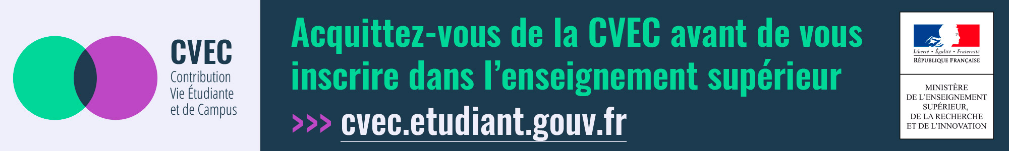 La contribution vie étudiante et de campus (CVEC)